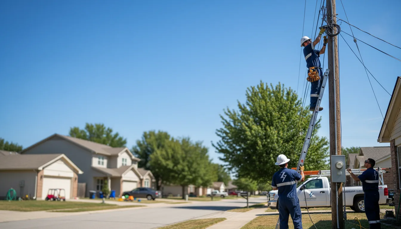 Residential electrician providing installation services in Jefferson, TX